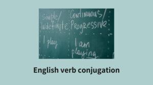 A complete guide to learning English verb conjugation with examples